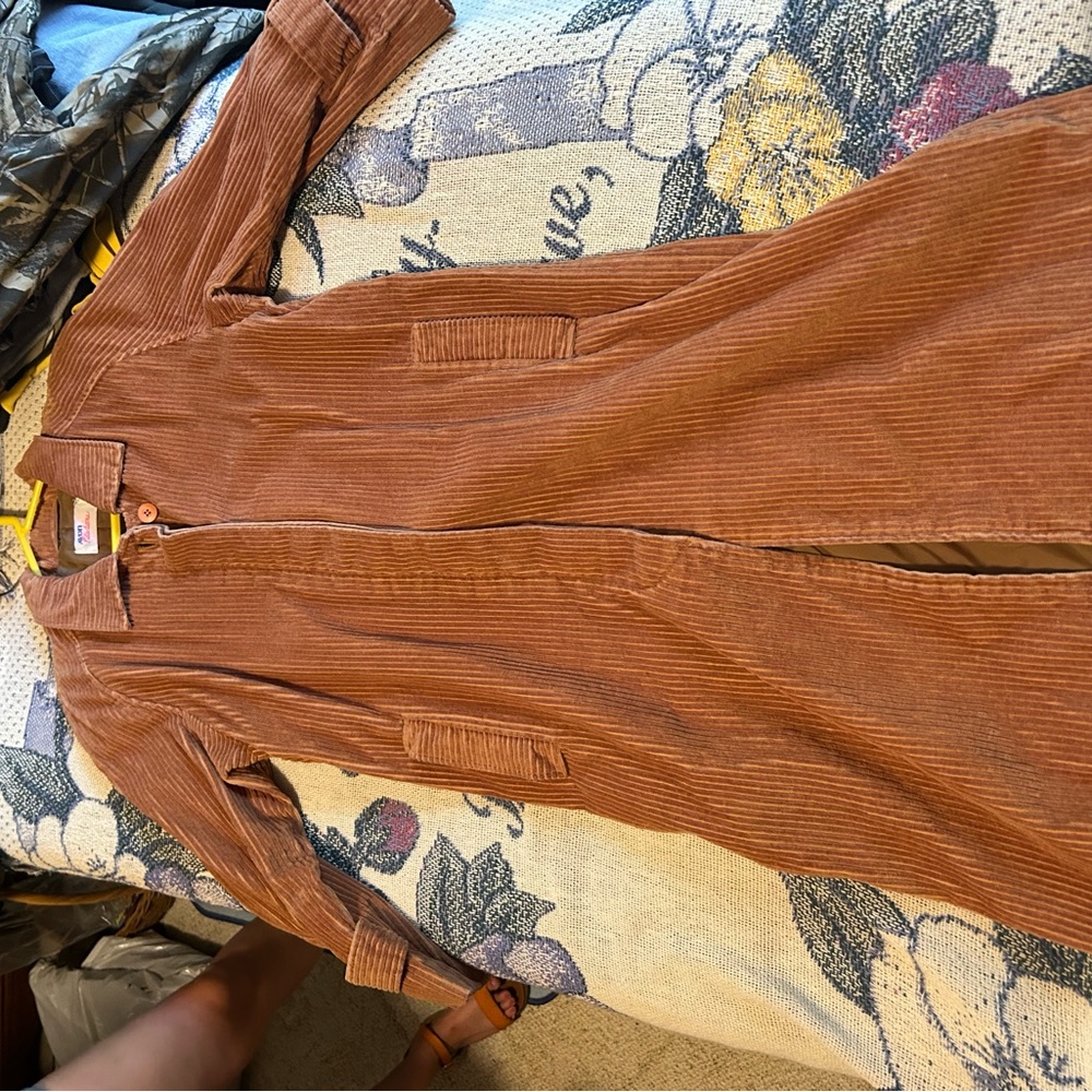 Avon Brown Corduroy Trench Coat